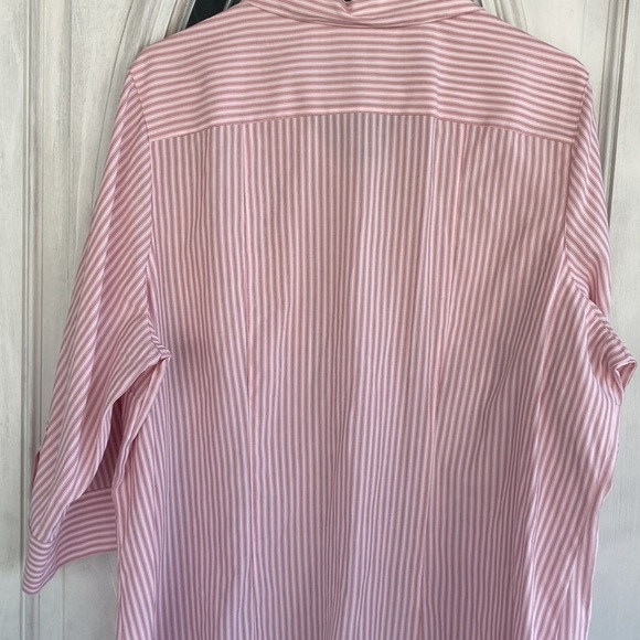 Croft&Barrow pink and white striped top - Picture 5 of 5